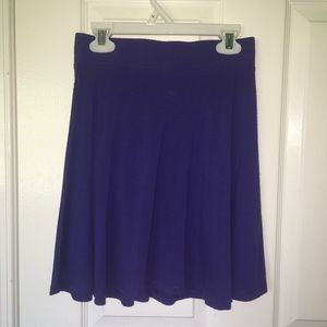 short purple skirt